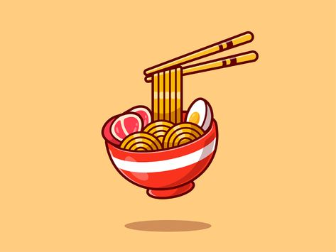 #RandomCatalyst part 4😹 on Behance Ramen Cartoon Drawing, Noodle Illustration Design, Kawaii Ramen Drawing, Ramen Digital Art, Ramen Drawing Food Illustrations, Noodle Doodle, Noodle Art, Food Cartoon, Asian Noodles