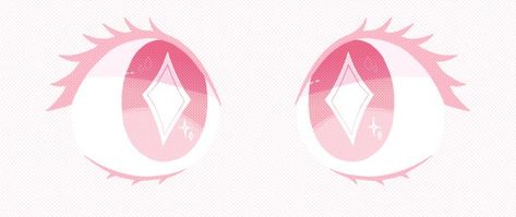 [ID: A pair of eyes digitally drawn in a style similar to manga. The eyes have eyelashes, and the pupils have diamond shapes and small stars in them. The entire image is pink. END ID.]    you've heard… Pair Of Eyes, Small Stars, Anime Eyes, Homestuck, A Style, Diamond Shapes, Eyelashes, Art Reference, Stars