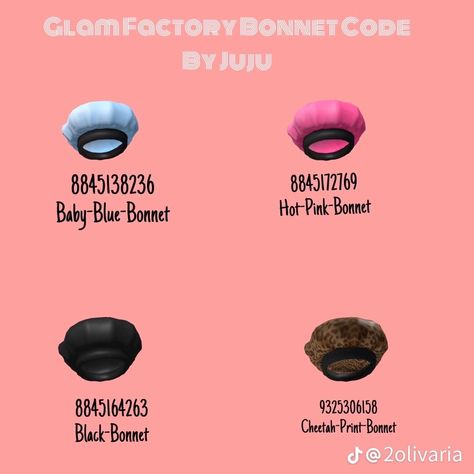 Berry Avenue Codes Bonet, Berry Avenue Codes Clothes Y2k Hair, Bloxburg Bonet Codes, Berry Avenue Codes Bonnets, Roblox Bonnet Id Code, Berry Avenue Baddie Accessories, Roblox Codes Bonnet, Bonnet Codes Berry Ave, Roblox Bonet Codes