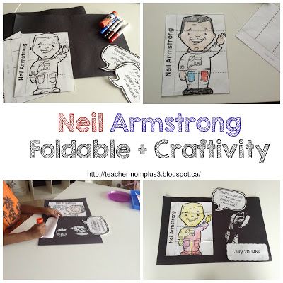 Neil Armstrong Report   Craft Neil Armstrong Project For Kids, Neil Armstrong For Kids, Neil Armstrong, Man On The Moon, Art Activities, The Boys, Projects For Kids, Astronomy, The Moon