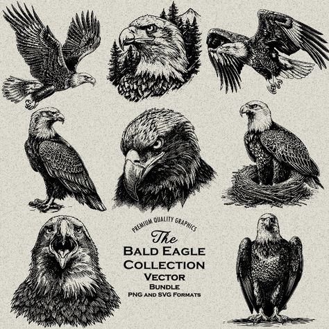 Eagle Design, Canva Design, Digital Form, Apparel Design, Design Bundles, Bald Eagle, Google Drive, American Eagle, Laser Engraving