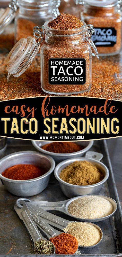 Taco Seasoning Mix Recipe, Diy Taco Seasoning, Make Taco Seasoning, Homemade Taco Seasoning Mix, Taco Seasoning Mix, Homemade Taco Seasoning Recipe, Dry Rubs, Taco Seasoning Recipe, How To Make Taco