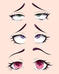 Eyes Rolled Back Anime, Anime Eyes Drawing Female, Loving Eyes Drawing, How To Draw Seductive Eyes, Anime Eyes Looking Up, Female Anime Eyes Reference, Red High Eyes Drawing Cartoon, In Love Face Expression, Sharp Anime Eyes