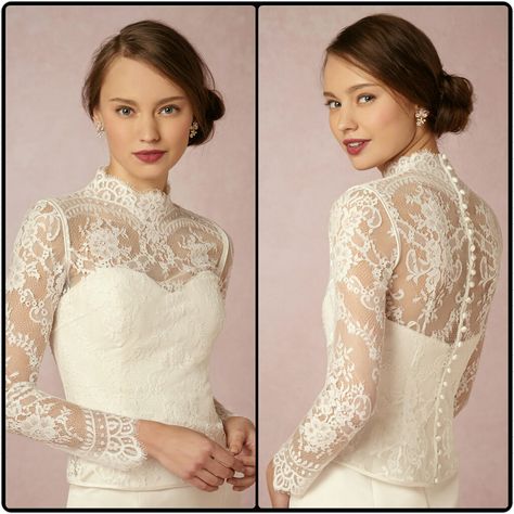 Dahlia Topper STYLE: 36526507 @ BHLDN.COM Bridal Bolero Jacket, Bolero Jacket Wedding, Sleeved Wedding, Bolero Wedding, Bridal Bolero, Bridal Jacket, Wedding Jacket, Bridal Shawl, Bridal Wrap