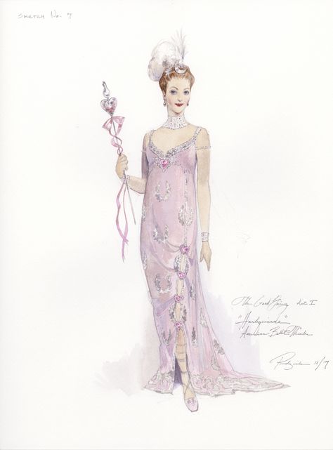 Good Fairy - Costume design by Robert Perdziola for American Ballet Theater's Harlequinade #stage #ballet #abt #harlequinade #costumedesign #bts Ballet Fashion Illustration, Tutus, Croquis, Theater Costume Design Sketches, Theatre Costume Design Sketches, Good Fairy Costume, Robert Perdziola, Theater Costume Design, Fashion Vampire