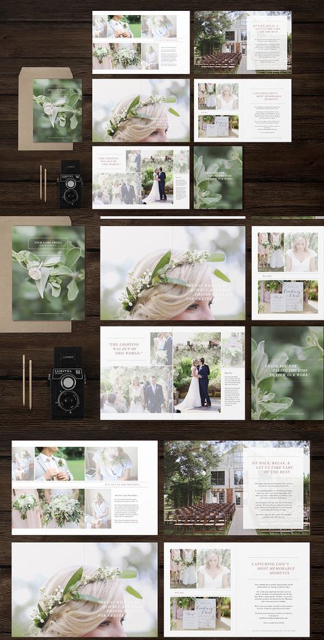 Wedding Photo Book Layout, Wedding Album Design Layout, Wedding Magazine Template, Wedding Photography Magazine, Wedding Photo Album Layout, Album Design Layout, Wedding Album Layout, Wedding Album Templates, Magazine Cover Template