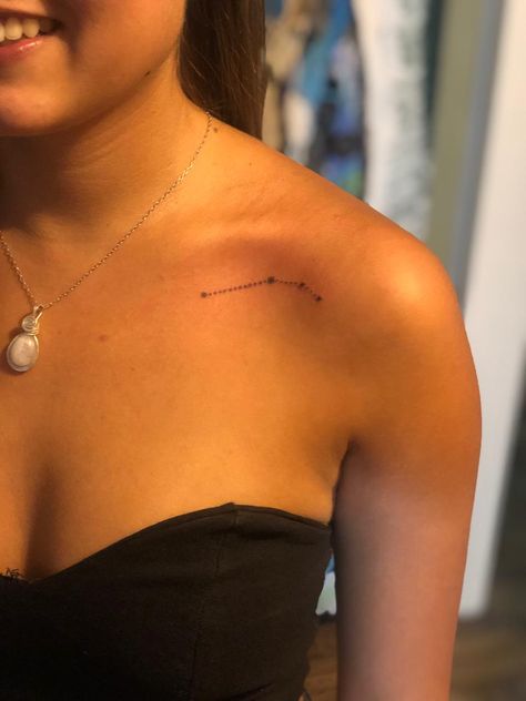 Aries constellation Aries Zodiac Tattoos Constellation, Aries Tattoo Stars, Aries Star Tattoo, Aries Star Constellation Tattoo, Selflove Tattoo, Aries Star Constellation, Aries Zodiac Tattoos, Star Constellation Tattoo, Aries Constellation Tattoo