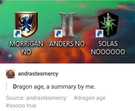 Dragon Age Origins Companions, Dragon Age Inquisition Memes, Dragon Age Anders, Anders Dragon Age, Dragon Age Memes, Dragon Age Funny, Funny Dragon, Dragon Age 3, Dragon Age Games