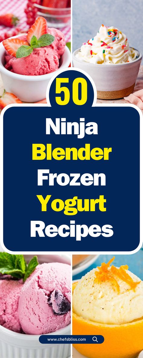 50+ Delicious Ninja Blender Frozen Yogurt Recipes You Must Try! Blender Frozen Yogurt, Ninja Fruit Smoothies Recipes, Ninja Deluxe Kitchen System Recipes, Ninja Personal Blender Recipes, Blender Jet Recipes Healthy, Ninja Twisti Blender Recipes, Ninja Blender Recipes Food Processor, Ninja Storm Recipes, Ninja Auto Iq Blender Recipes