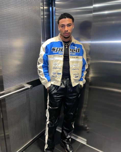 Race Jacket Outfit, Racer Outfit, Fit Checks, Men Mode, 2 Hands, Street Wear Outfits, Drip Outfit Men, Night Walk, Concept Clothing