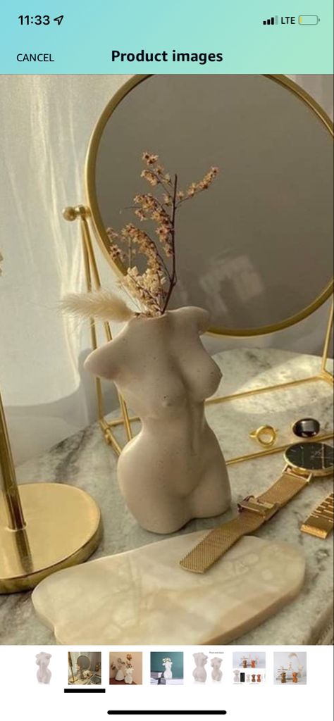 Body Home Decor, Goddess Bathroom Decor, Body Vase Aesthetic, Feminist Bedroom Decor, Greek Sculpture Decor, Feminist Home Decor, Feminist Room Decor, Female Apartment Decor, Goddess Bedroom Aesthetic