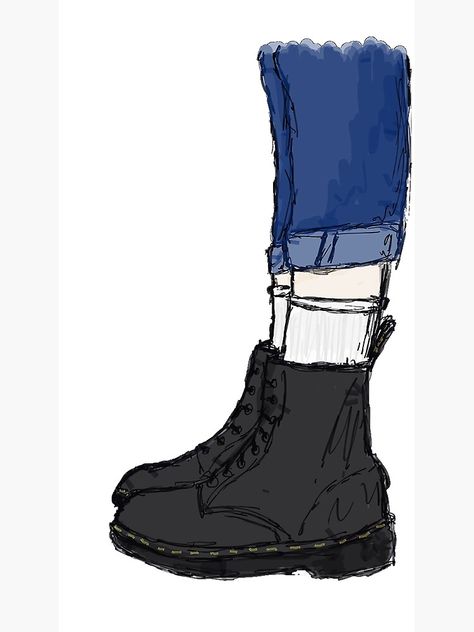 How To Draw Doc Martens, Dr Martens Drawing, Doc Martens Drawing, Doctor Martens, Doc Martens Shoes, Dr Martens Shoes, Picture Of Doctor, Shoes Drawing, Martin Boots