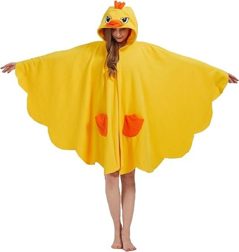 Amazon.com: MORNINGFLY Unisex Little Yellow Duck Costume Cosplay Hooded Halloween Christmas Costumes Party Cape : Clothing, Shoes & Jewelry Cape Clothing, Duck Costume, Yellow Duck, Costume Cosplay, Christmas Costumes, Halloween Christmas, Cape, Pajamas, Halloween