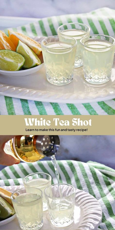 White Tea Shot - A Beautiful Mess Sour Mix, Lemon Lime Soda, Peach Schnapps, A Beautiful Mess, Mixed Drinks Recipes, Beautiful Mess, Lemon Lime, White Tea, Mixed Drinks