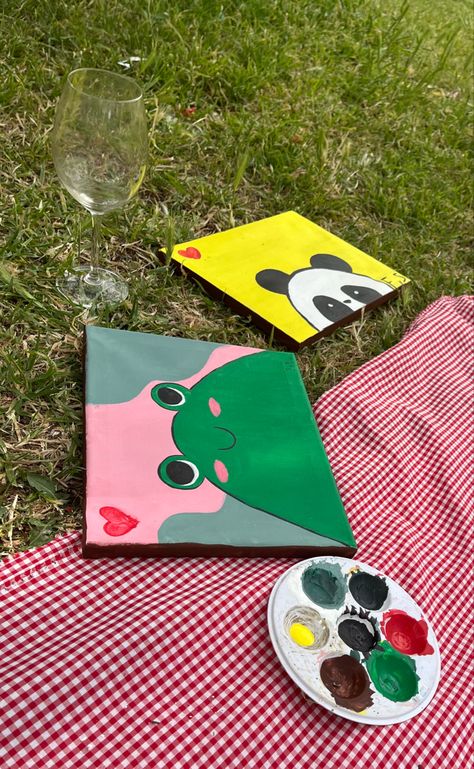 Idea picnic Paint Picnic Ideas, Birthday Picnic Painting, Paint Date With Friends, Summer Paint And Sip Ideas, Picnic Painting Date Ideas, Picnic Art Ideas, Paint Picnic Date, Painting With Friends Ideas, Picnic Painting Ideas