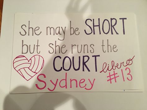 Volleyball Poster Ideas Signs, Volleyball Senior Poster Ideas, High School Basketball Posters, School Sports Posters, Senior Night Poster, Basketball Senior Night Gifts, Volleyball Senior Night Gifts, Volleyball Signs, Night Volleyball