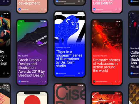 morrre.store | Dribbble Ui Cards Design, News App Design, Shop App Design, Card Design Ui, News App Ui, Typography App, App Mobile Design, Creative App Design, Onboarding Ui