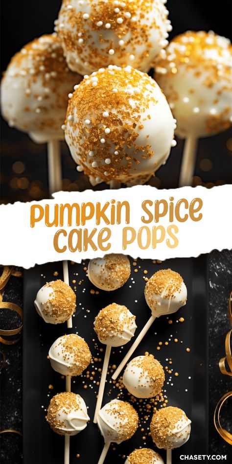 Pumpkin Spice Cake Pops [55 Minutes] - Chasety Pumpkin Spice Party Food, Pumpkin Spice Cakepops, Cake Pop Business Ideas, Pumpkin Spice Cake Pops Recipe, Cake Pops New Years Eve, Spice Cake Cake Pops, Easy Fall Cake Pops, Snickerdoodle Cake Pops, Fall Flavored Cake Pops