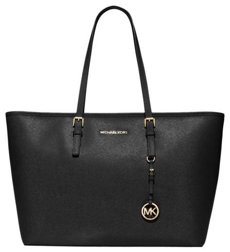 Michael Kors | Jet Set Top Zip Multifunction Laptop Black Leather Tote Sac Michael Kors, Snap Bag, Carryall Tote, Mk Bags, Travel Tote Bag, Brown Leather Totes, Tote Bag Black, Black Leather Backpack, Brown Leather Shoulder Bag