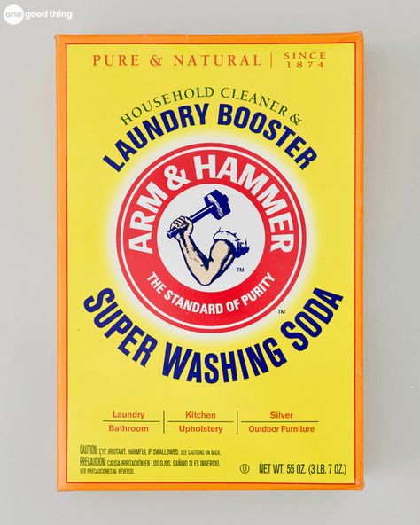 Arm And Hammer Super Washing Soda, Laundry Soap Recipe, Homemade Dishwasher Detergent, Laundry Detergent Recipe, Detergent Recipe, Laundry Booster, Laundry Soap Homemade, Laundry Stain Remover, Washing Soap