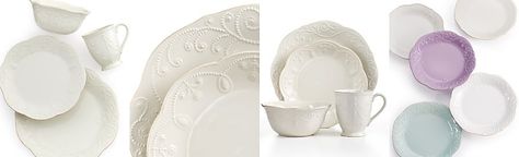 Lenox Dinnerware, French Perle White Collection Lenox French Perle, Holiday Glassware, Easy Margarita, Holiday Soiree, Casual Dinnerware, Condo Ideas, Scalloped Border, Ceramic Stoneware, White Dinnerware