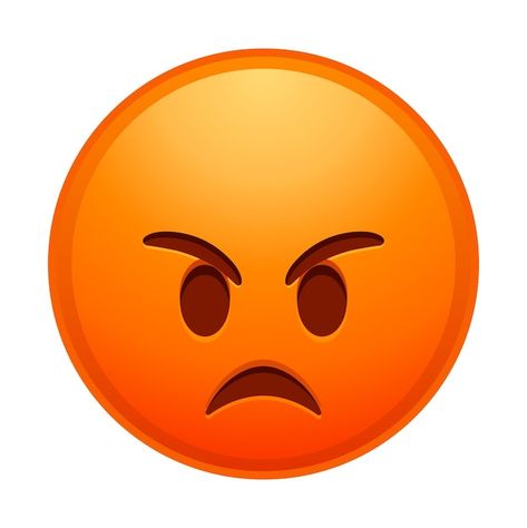 Top quality emoticon angry red face emoj... | Premium Vector #Freepik #vector #angry-face #sad-face #face-expression #angry Angry Face Expression, Angry Emoticon, Cute Emoticon, Emoji Cute, Angry Emoji, Face Emoji, Angry Face, Face Face, Red Face