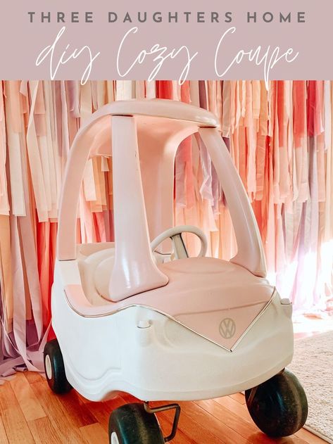 Diy Cozy Coupe, One Groovy Babe, Car Company Logo, One Happy Babe, Two Groovy Birthday Party, Cozy Coupe Makeover, Two Groovy Birthday, Groovy Birthday Party, Hippie Birthday Party