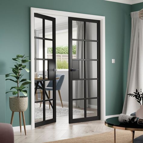 Glass doors interior