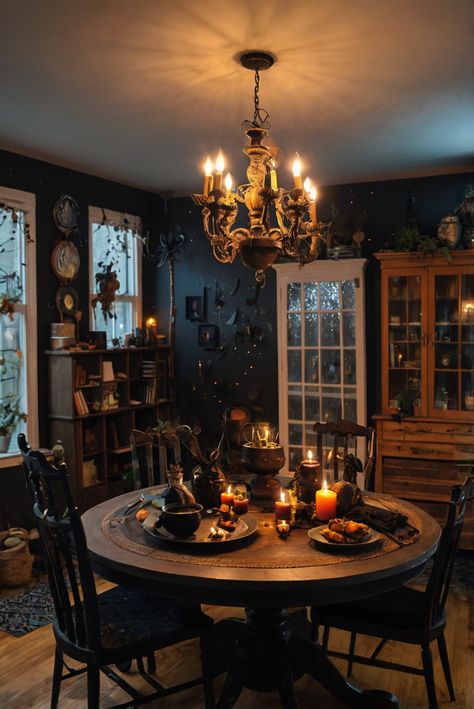 Fall Furniture , Autumn Cozy Fall ,Decor Easy Fall ,
Decor Neutral Fall ,Decor Fall ,Decor Inspiration ,Fall Decor Ideas Witchy Dining Room, Witchy Interior, Mystical Room, Small Dinner Table, Fall Bathroom Decor Ideas, Fall Apartment Decor, Modern Cabinet Hardware, Halloween Bedroom Decor, Ad Inspiration