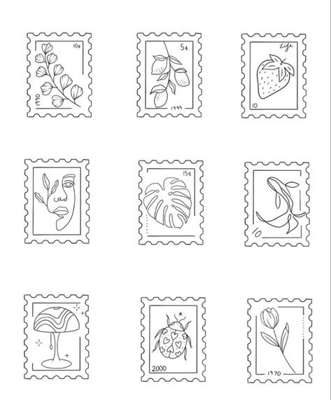 Earth Core Tattoo, Pennsylvania Stamp Tattoo, Stamps Tattoo Ideas, Stamp Tattoo Ideas Design, Tulip Postage Stamp Tattoo, Fine Line Stamp Tattoo Ideas, Postage Stamp Tattoo Design, Fine Line Postage Stamp Tattoo, Post Card Tattoo Ideas