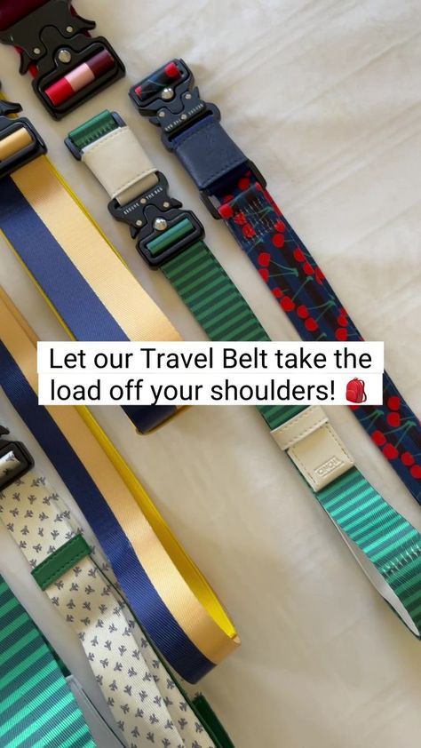 The Travel Belt | baggage, bag | Don’t let heavy bags weigh you down on your next trip. Use the Travel Belt to attach any bag to your luggage and travel stress-free! | By Cincha Travel Travel, Luggage Belt Airport, Travel Belt, Heavy Bags, Travel Locations, Travel Luggage, Us Travel, Let It Be