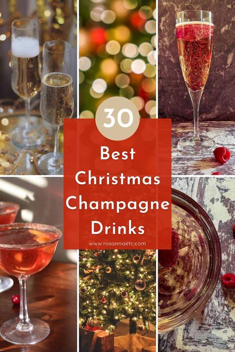 Sparkling Chai Christmas Punch, Holiday Cocktail Champagne, Champagne Christmas Punch Recipes, Christmas Champagne Cocktails For A Crowd, Christmas Cocktails Recipes Champagne, Holiday Sparkling Wine Drinks, Champagne Drink Aesthetic, Holiday Cocktails Christmas Champagne, Poinsettia Drink Champagne