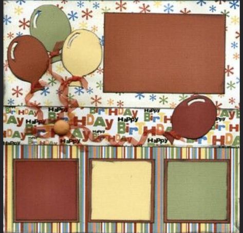 Birthday Scrapbook Layouts, Birthday Scrapbook Pages, Scrapbook Birthday, Boy Scrapbook Layouts, Scrapbooking Page Ideas, Scrapbook Design Layout, Scrapbooking Layouts Baby, Scrapbook Boys, Baby Boy Scrapbook