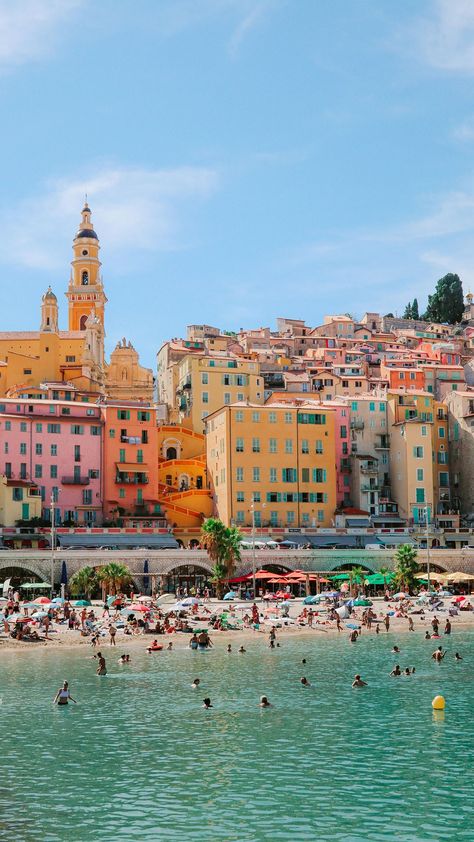 menton is a lovely coastal town on the French Riviera, close to the Italian border. it’s colourful, and beautiful and makes the perfect… | Instagram European Summer Vibes, Travel Manifestation, Drying Laundry, Mediterranean Summer, French Summer, Holiday Inspo, Dream Dream, Dream Vacations Destinations, Dream Place