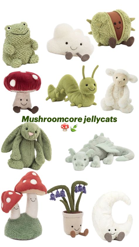 Jellycat flumpy frog, jellycat amusables cloud, jellycat amusables conker, jellycat amusables mushroom, jellycat wriggadig caterpillar, jellycat fuddlewuddle lamb, jellycat ivy bunny, jellycat sage dragon, jellycat amusables pair of toadstools, jellycat amusables bluebell, jellycat amusables moon. Fairy Tail, Toys, Quick Saves