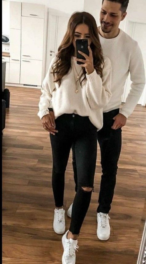 Couple Winter Outfits, Fall Couple Outfits, Couple Outfits Matching, Couple Outfit Ideas, Couple Matching Outfits, Couple Fits, Couples Outfit, Twin Outfits, Cute Couple Outfits