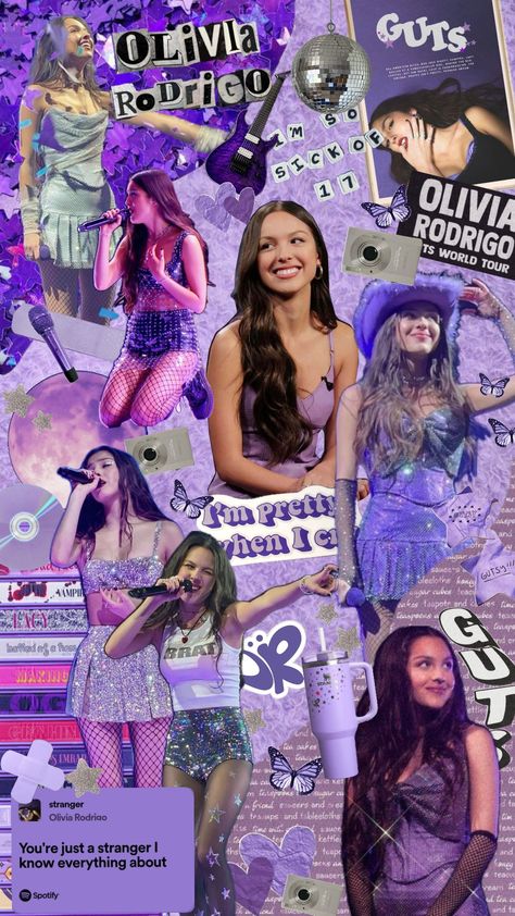 #olivarodrigo #song #purple #funny #olivia Singer Painting, Olivia Core, Olivia Song, Olivia Lyrics, Olivia Rodrigo, Singers, Paisley, Cute Animals, Skin Care