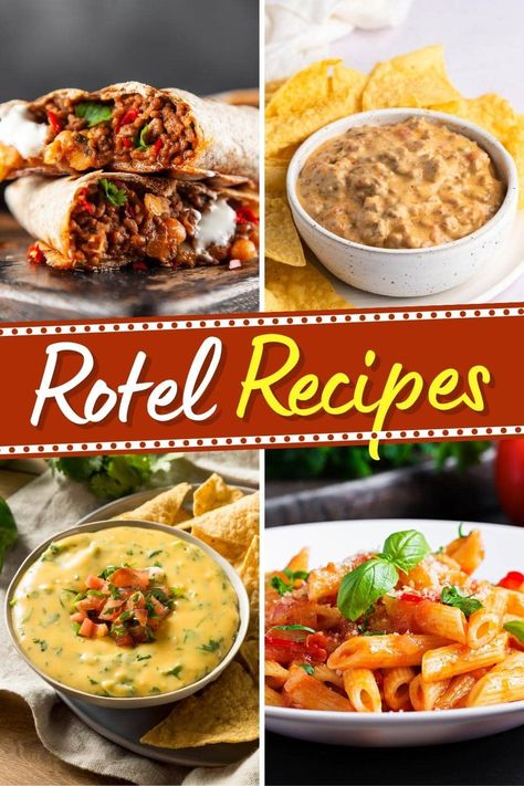 Rotel Recipes Ro-tel Recipes, Rotelle Recipes, Meals With Rotel, Recipes Using Rotel Tomatoes, Loaded Rotel Burrito, Rotel Tomatoes Recipes Dinners, Recipes With Rotel Tomatoes, Rotel Recipes Dinner Tonight, Rotel Tomatoes Recipes