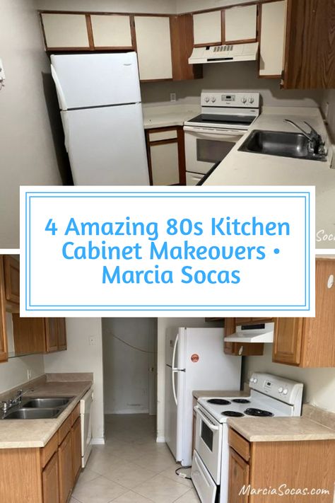 kitchen makeover ideas and tutorials 1980s Kitchen Makeover, Update 80s Kitchen Cabinets, Kitchen Cupboard Doors Makeover, 80s Cabinet Makeover, 80s Kitchen Cabinet Makeover, 80’s Kitchen, 80s Kitchen Cabinets, Kitchen Cabinet Refacing Ideas, Cupboard Doors Makeover