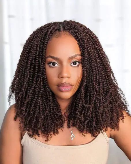 Rock Your Look With 25 Gorgeous Marley Twists Hairstyles Style Twists Braids, Afro Bulk Twist Hairstyles, Medium Spring Twist, Style Mini Twist, Mini Locs, Butterfly Braids, Marley Twist Hairstyles, Afro Twist Braid, Micro Twists