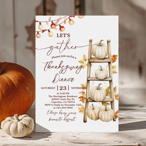 Rustic Thanksgiving Dinner Pumpkin Invitation Friendsgiving Invitations, Thanksgiving Invitation Template, Thanksgiving Invite, Friendsgiving Invite, Pumpkin Invitation, Rustic Thanksgiving, Friendsgiving Dinner, Thanksgiving Invitation, Fall Dinner