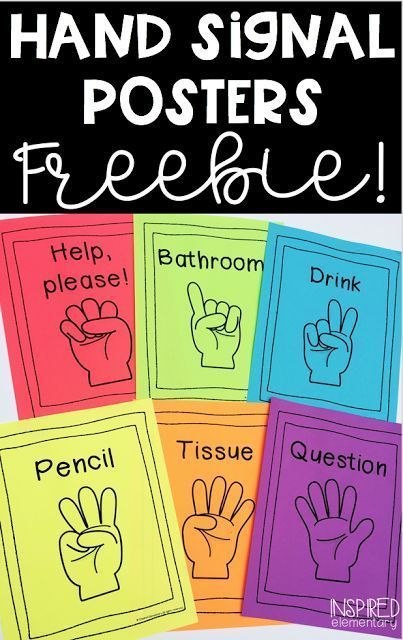 Non-Verbal Classroom Communication hand signal posters from Inspired Elementary. This freebie helps students use hand signs to communicate with the teacher for less classroom interruptions. Elementary Teaching Ideas, Behavior Classroom, Classroom Communication, Preschool Room, Bullentin Boards, Love Of Learning, Classroom Procedures, Hand Signals, Elementary Teaching