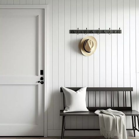 Tongue & Groove Wall Panels | Shiplap Panelling | Cut My Bungalow Interior Ideas, Mdf Wall Panels, Modern Wall Paneling, Tongue And Groove Walls, Tongue And Groove Panelling, Dado Rail, Ribbed Paneling, V Groove, Picture Shelves