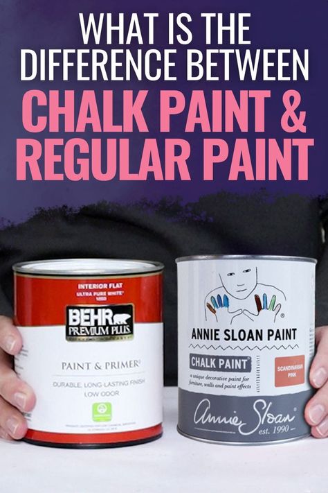 Are you wondering about what is the difference between chalk paint and regular paint when it comes to furniture painting? Best Chalk Paint For Furniture, Painting Furniture With Chalk Paint, Heirloom Traditions Paint, Homemade Chalk Paint, Homemade Chalk, Gray Chalk Paint, Heirloom Traditions, Pink Furniture, Kitchen Addition