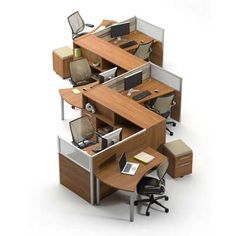 Modular Office Furniture - Workstations, cubicles, systems, modern, contemporary Cubicle Design, Modular Office Furniture, Modular Office, Commercial Office Furniture, Office Space Design, Office Cubicle, Office Workstations, Contemporary Office, Office Layout