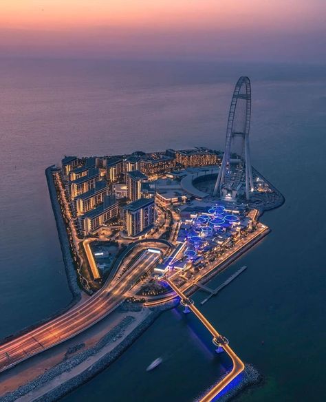 Water Island, Bird's Eye View, Island City, Blue Water, Dubai, Good Morning