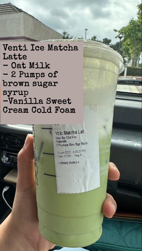 Matcha Latte Starbucks Order, Starbucks Matcha Order, Matcha Order, Ice Matcha Latte, Starbucks Matcha Green Tea, Matcha Latte Starbucks, Ice Matcha, Matcha Drink Recipes, Starbucks Drink Menu