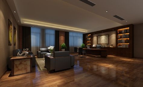 Ceo Office Design, Luxury Office Interior, Executive Office Design, Office Design Trends, Law Office Decor, Ceo Office, Office Decor Professional, Corporate Interiors, Luxury Office