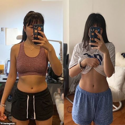 Women show off incredible progress photos after trying Chloe Ting Challenge Chloe Ting Aesthetic, Chloe Ting Ab Workout Before And After, Cloe Thing, Chloe Ting Before And After, Chloe Ting Results, Chloe Ting Ab Workout, Chloe Ting 2 Week Shred, Chloe Ting Challenge, Workouts Challenge