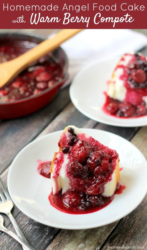 Berry Compote Recipe, Apricot Oatmeal, Tailgate Chili, Homemade Angel Food Cake, Oatmeal Crumble, Angel Food Cake Desserts, Hot Corn, Compote Recipe, Puff Pastry Tart